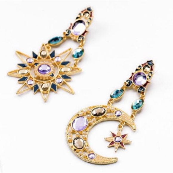 Jewelry - Gypsy Spirit Sun and Moon Dangle Earring